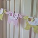 Pink and soft Green Baby Shower Banner