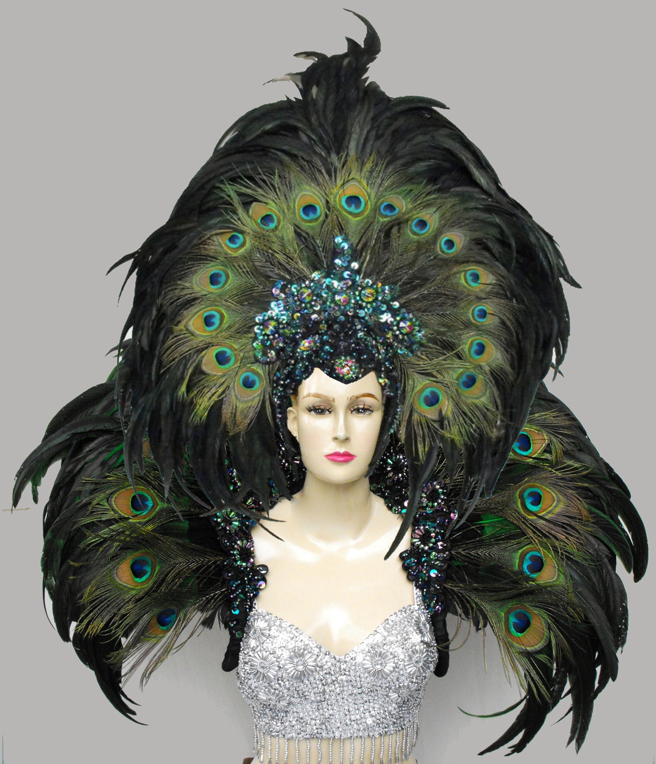 lady with peacock