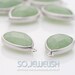BG016-MR-AZ - Amazonite Synthetic Stone Pendant // 2 Pcs