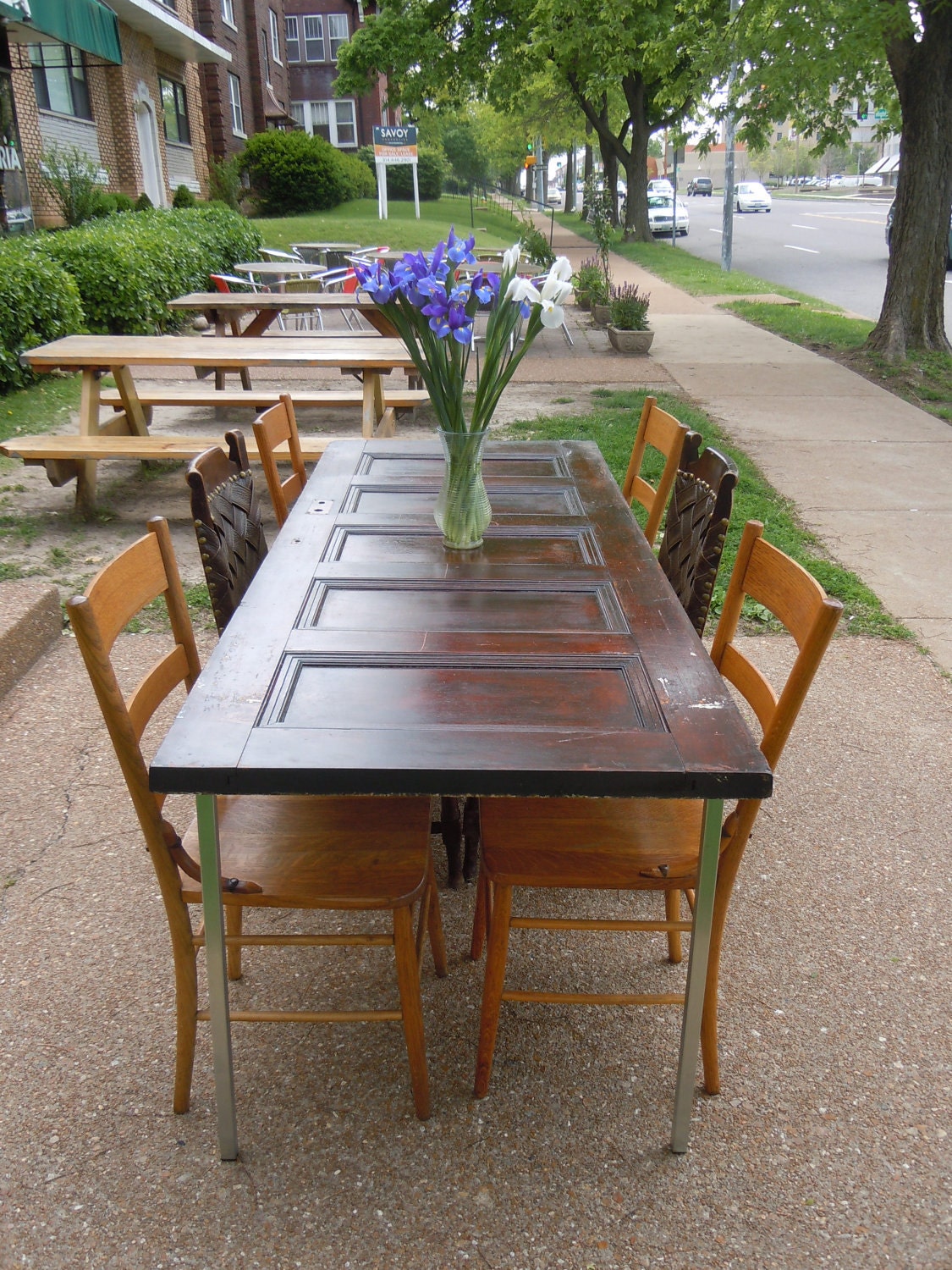 1800's SALVAGED DOOR Dining Table