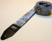 Kids Guitar Strap - MONKEY BUSINESS - Handmade - Adjustable