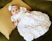 Baptism / Christening / Blessing Ruffled Tiered Caroline Dress