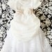 Historically inspired Lace, Satin and Cotton COLETTE  DRESS  SET with rose and hydrangea Headband