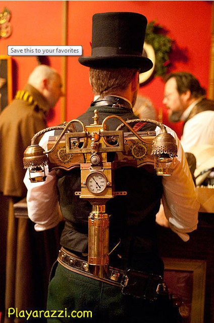 Steampunk Costume: the Jet Pack and Time Machine