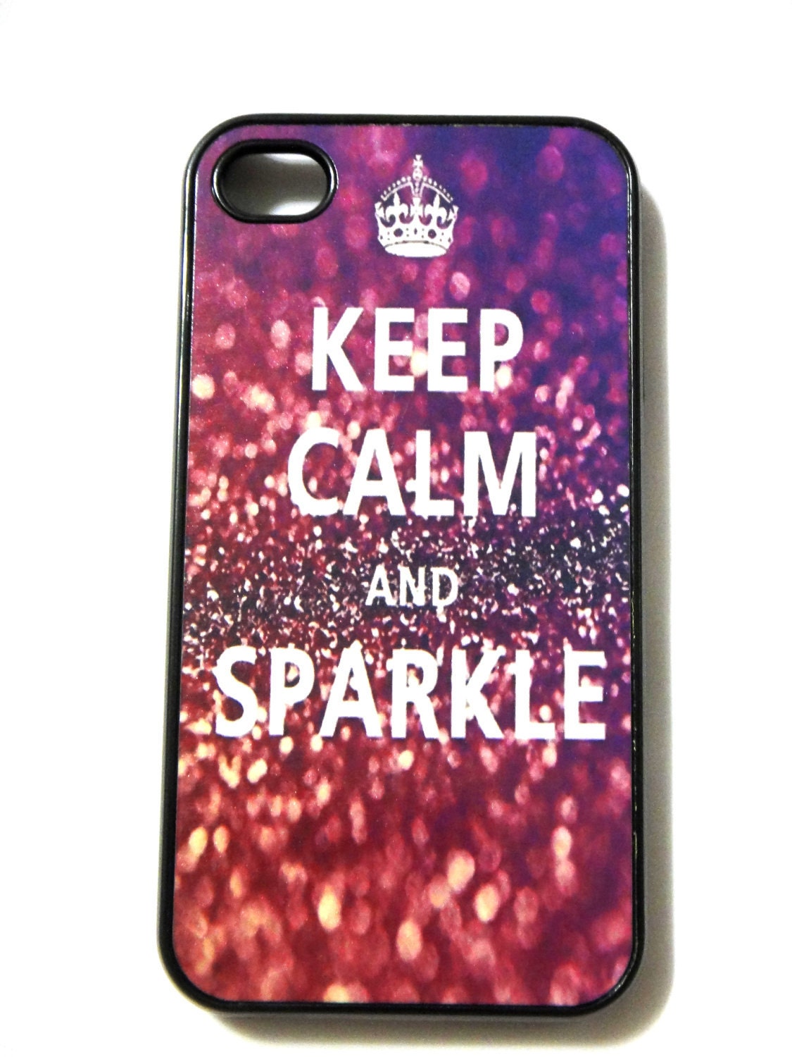 Keep Calm And Sparkle iphone Case fits for iphone 4 case and iphone 4s case