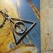 Harry Potter necklace, Silver metal Deathly Hallows Symbol