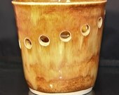 Ceramic Vase: Handmade in Rust Orange