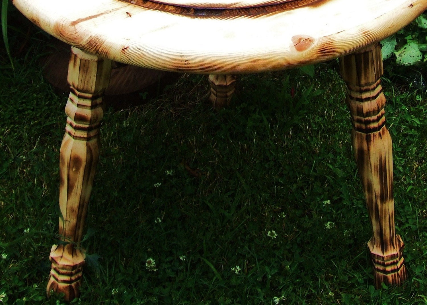 Pentacle Altar Table. Hand Carved. Wiccan Altar. Ritual. Goddess Worship. Spell Casting. Custom Crafted to Order