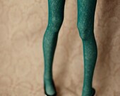 Super Gem Teal Stockings For SD BJDs - Christmas In July Free Shipping - dorsetclothing