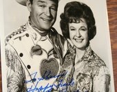 Vintage Roy Rogers and Dale Evans autographed photo