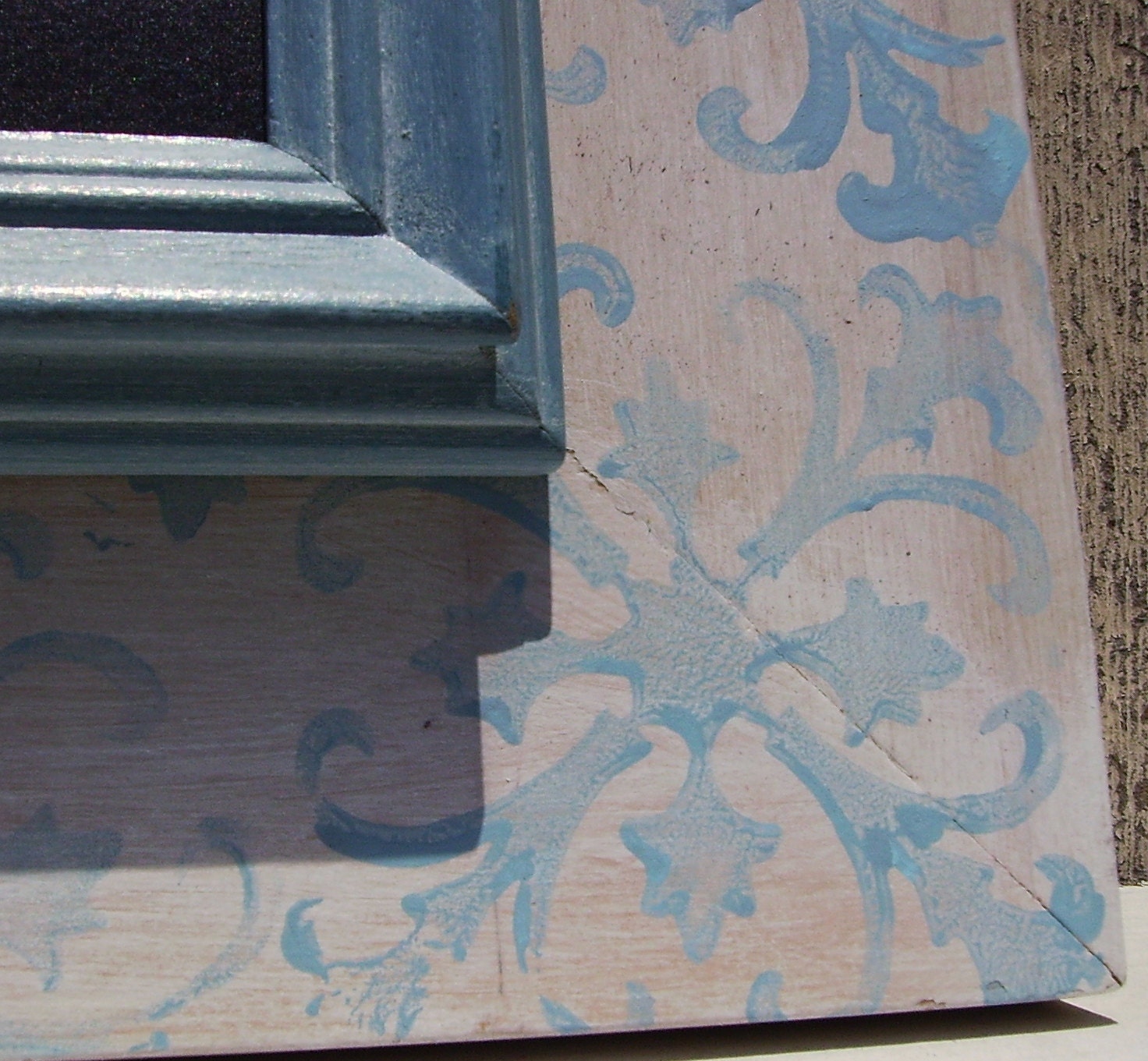 CHALKBOARD Soft Blue  18 x 22  Decorative Shabby Chic -Cottage Chic-Magnetic Chalk Board-Nursery, Bedroom,Ready to ship