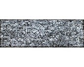 Abstract Acrylic original painting (72x24) - The Journal