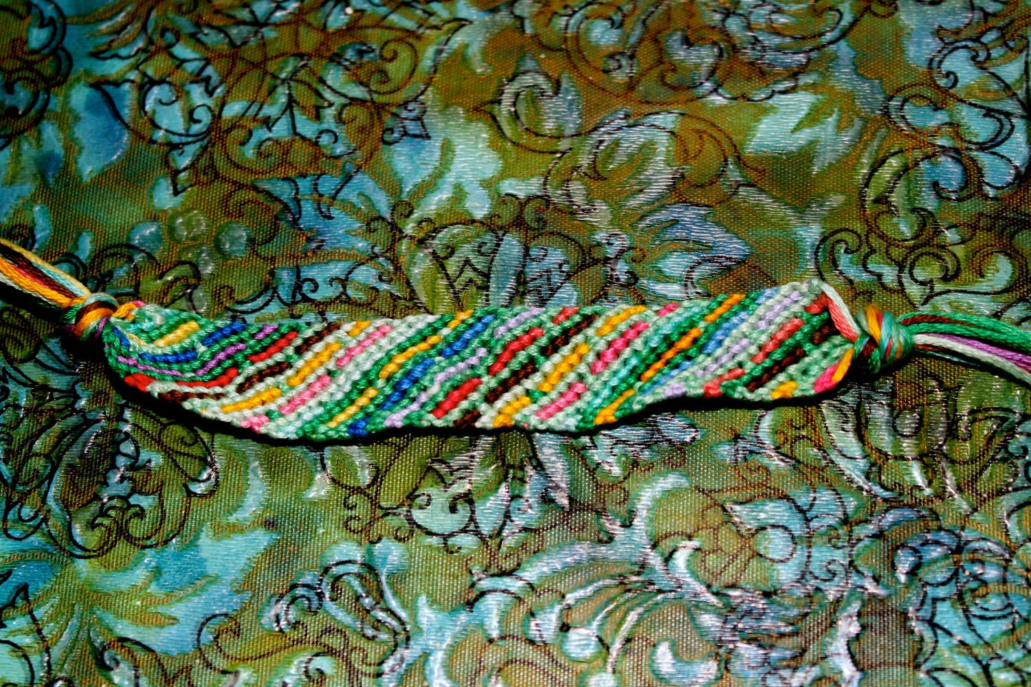Multicolored Dash Pattern Bracelet