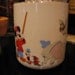 Disney Mug Set with Dumbo Mickey Pluto Pinocchio Donald and more- Gold Trim