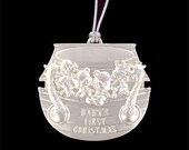 Baby's 1st Christmas Keepsake Ornament -Hand Engraved