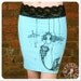 Mermaid Pencil Skirt - Turquoise skirt - MEDIUM mini skirt