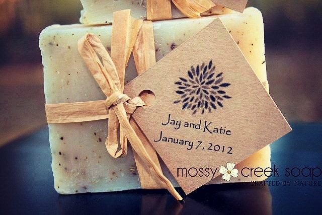 Bridal Shower Baby Shower Birthday Favor Wedding Favors 50 FULL sized Eco Rustic Bar Soap