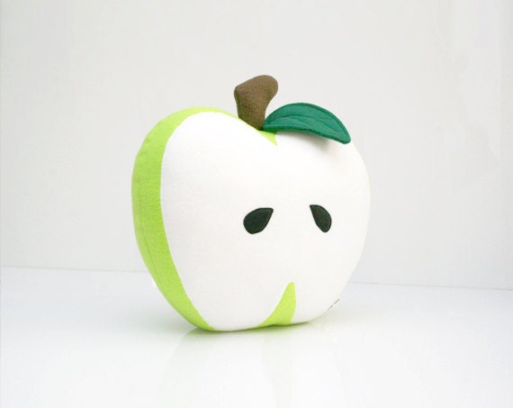 Green Apple Pillow - Nursery Decor