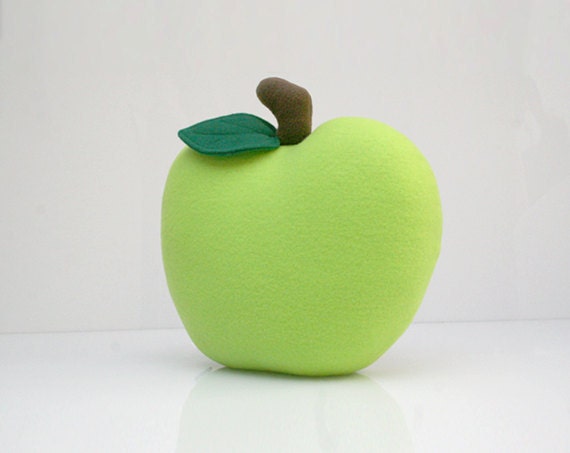 Green Apple Pillow - Nursery Decor