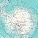 1950s Antarctica  Vintage  Map
