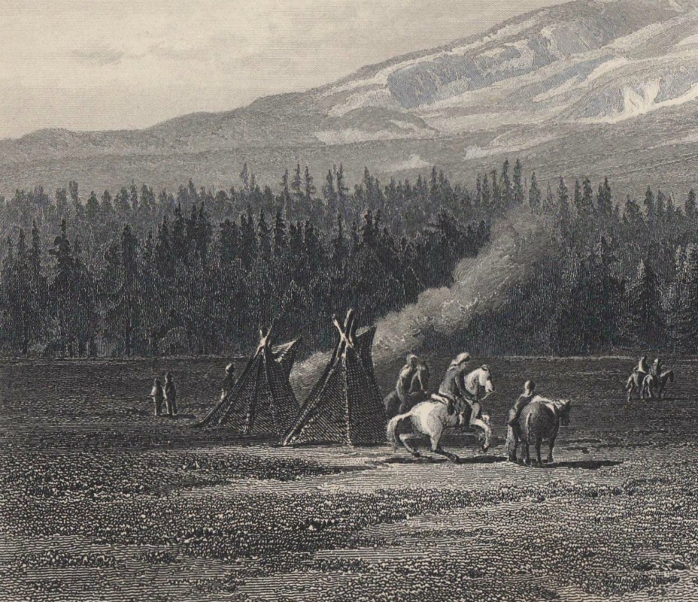 Picturesque America "Mount Shasta" California 1895 Steel Engraving