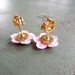 Childrens Earrings Pink Jewelry Yellow Gold Flower Star Dainty Little Girls Pierced Studs