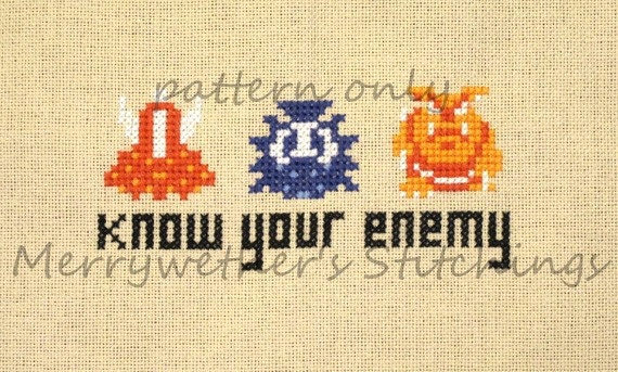 Legend of Zelda - NES - Know Your Enemy - Cross Stitch PATTERN