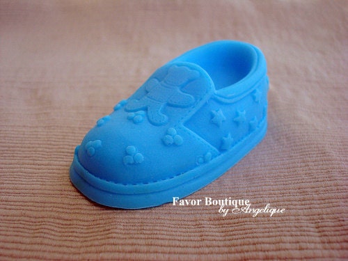 BOOTIE SOAP FAVORS (10 Favors) - Little Shoe Soap Favors, Baby Shower Favors, Birthday Favors, Teddy Bear, Baby Bootie Soaps Il_170x135