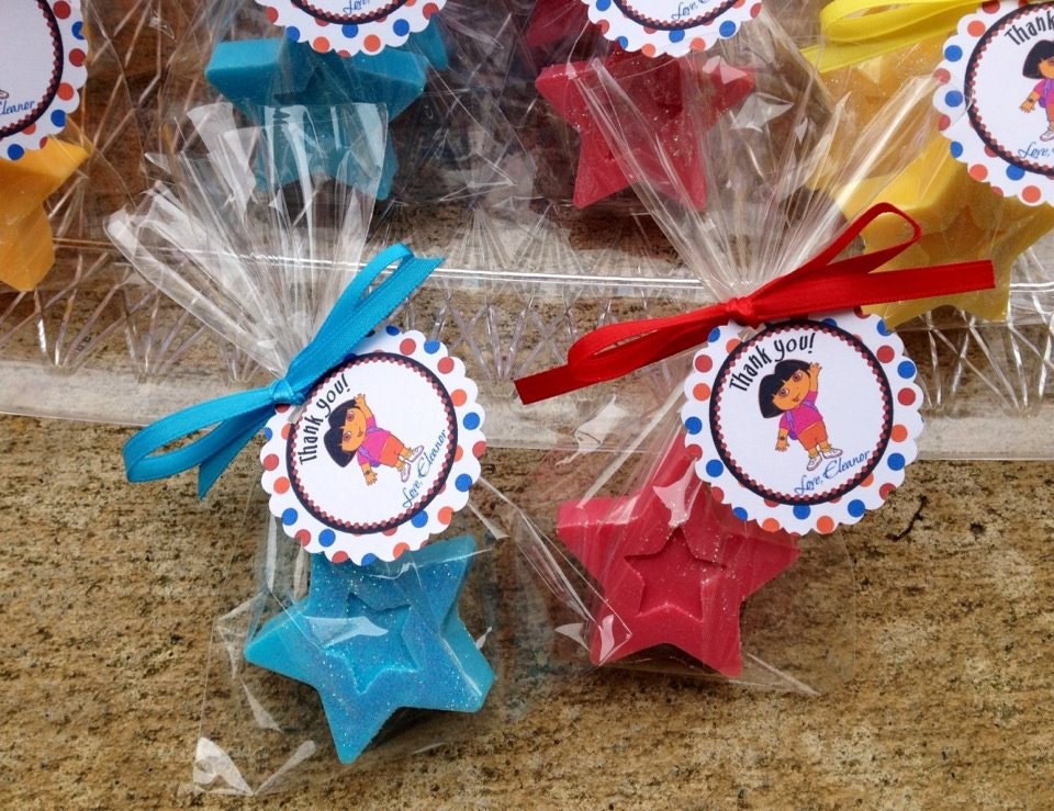 STAR SOAP FAVORS (10 Favors) - Dora the Explorer Inspired Birthday, Star Baby Shower, Dora Soap Favor Il_170x135