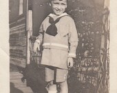 Vintage/Antique photo of a cute boy in a sailor like outfit