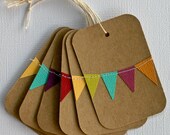 Rainbow Party Favor Gift Tags
