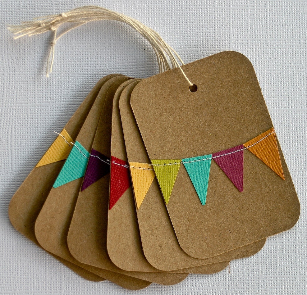 Rainbow Party Favor Gift Tags