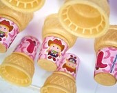 Cowgirl ICE CREAM cone wraps PRINTABLE theme pink boots horse shoe wrappers labels