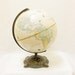 Vintage Globemaster 12 Inch Diameter Globe with Antique Brass Metal Base by Replogle, Inc