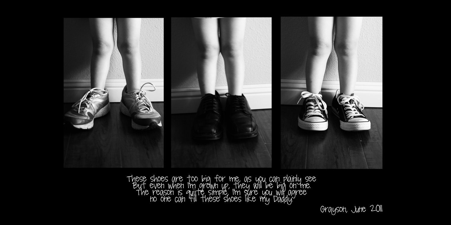 Custom "Daddy's Shoes" Storyboard