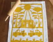 Pueblo Scene, New Mexico Adobe House: Yellow or Orange
