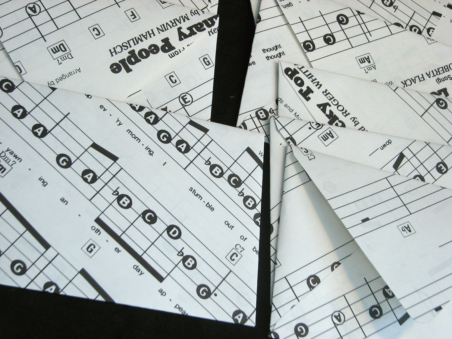 Hits From the 80s Revamped Music Envelopes  -  Set of 10  -  Recycled Upcycled Stationery  -  4 Bar Size