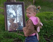 TODDLER HOODIE ZIPPER - Little Bambi - Sandy brown fleece -sizes 1t, 2t, 3t