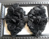 FREE SHIPPING-Big Mini Rosette Bow-Black