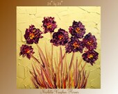 Large gallery wrap canvas Original Contemporary   mixed media  Impasto  Blossoms Of Nature  painting by Nicolette Vaughan Horner