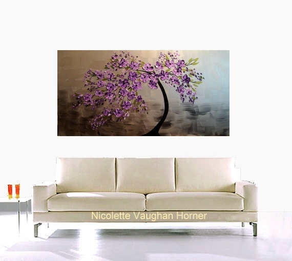 XLarge gallery wrap canvas Original Contemporary   oil/acrylic  Impasto Nature painting by Nicolette Vaughan Horner