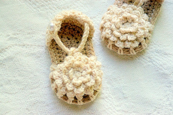 Baby Booties Crochet  Pattern - Simply Summer Sandals - Pattern number 101 - Instant Download