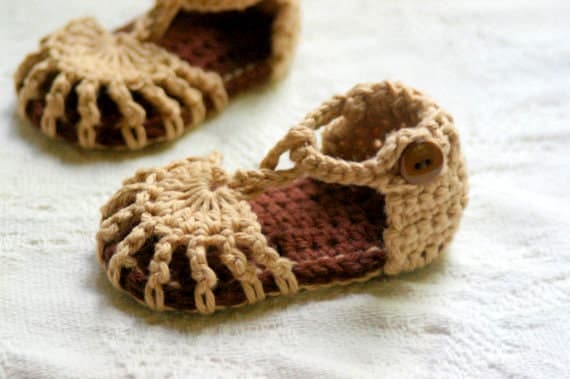 Crochet Pattern for the Simply Summer Sandals - Instant  PDF Download - Pattern number 101 - boy and girl version