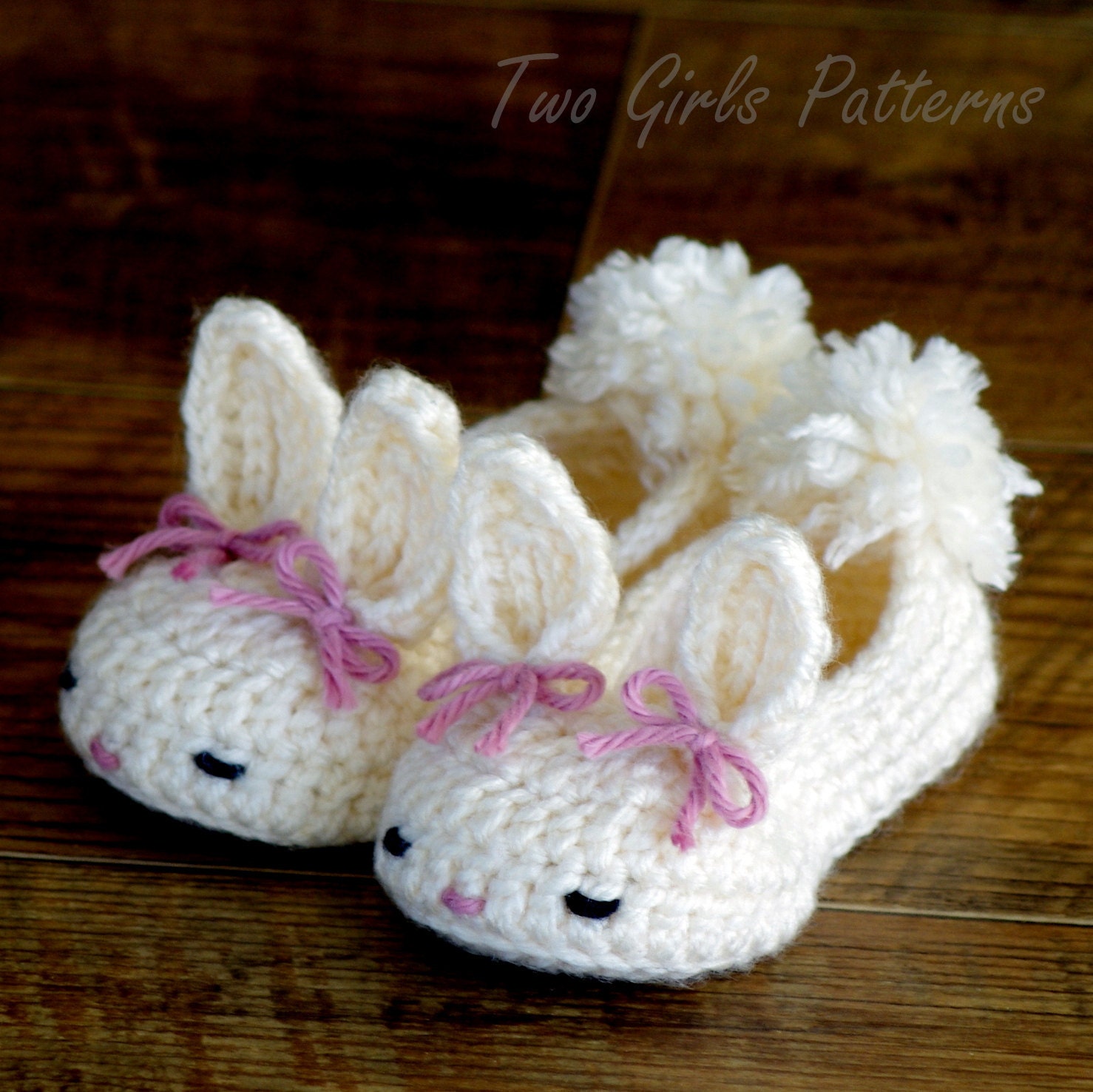 Crochet Pattern Baby Booties The Classic Year-Round Bunny House Slippers PDF Pattern - Pattern number 204 Instant Download