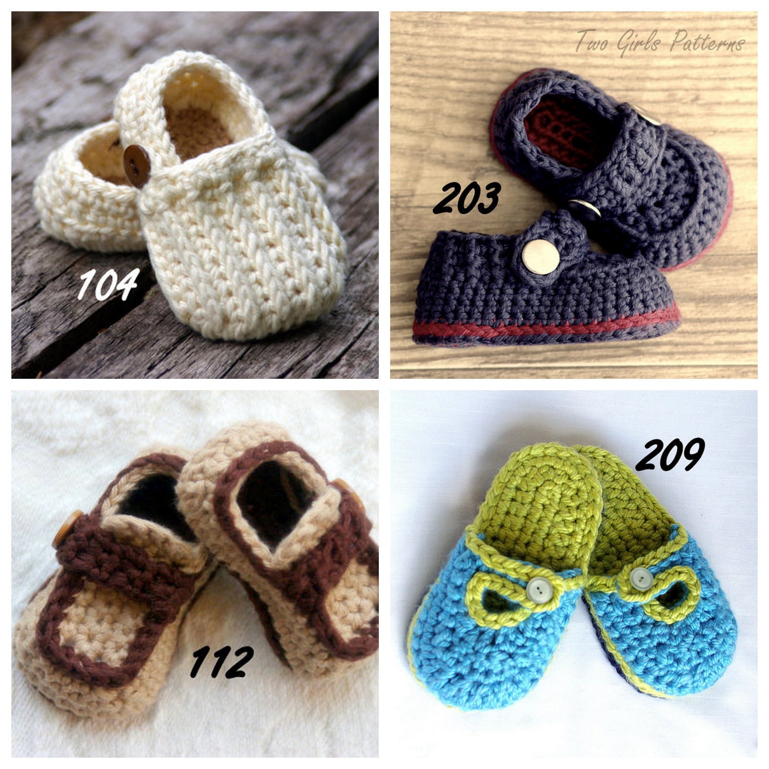 Crochet patterns 2 for 10.00 combo deal