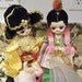 Collectible Vintage Dolls Oriental Japanese Asian Korean Style Made in Korea 1960's Figurines