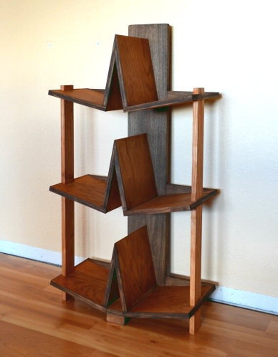 Bookcase Modern 3 shelf Wood Wooden Custom - The Arrows - a MapleBear design