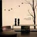 Two Winter Trees with Flying Birds-Vinyl Wall Decal,Sticker,Nature Design