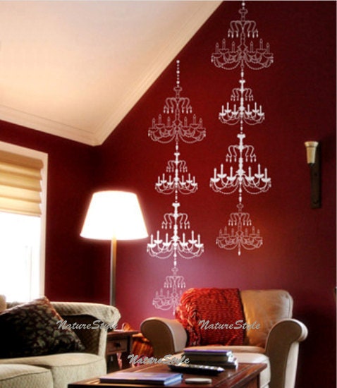 Chandelier -Vinyl Wall Decal,Sticker,Nature Design baby room decal wall decal nursery decal