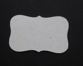 75 Confetti Cream Die Cut Wedding, Wish Tree, Escort, Birthday, Favor Gift Tags-DIY